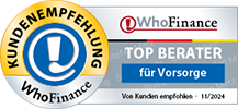 Kundenempfehlung WhoFinance Top Berater 11-2024