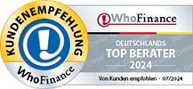 Kundenempfehlung WhoFinance Top Berater 2024