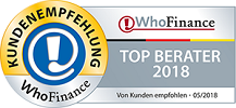 Kundenempfehlung WhoFinance Top Berater 2018
