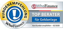 WhoFinance Top Berater für Geldanlage 2020
