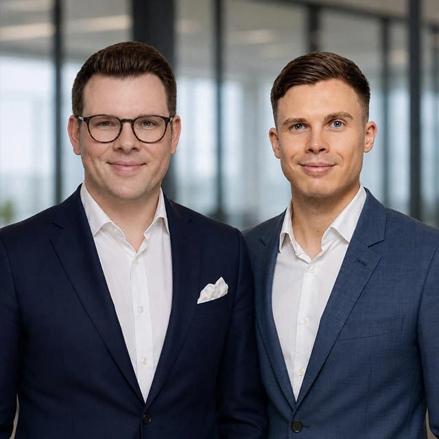 Teambild Felix Schäck und Christopher Broschart